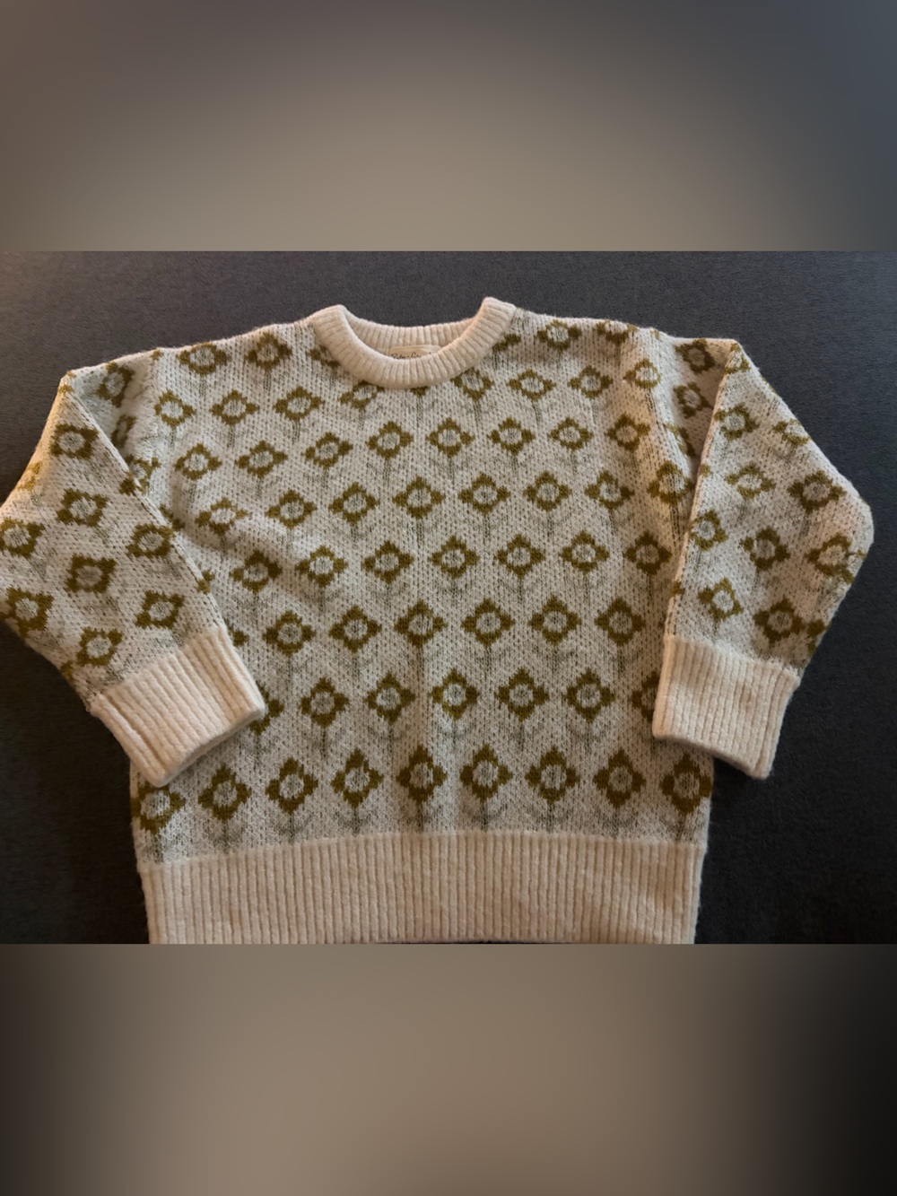 Rylee + Cru Cream Vintage Floral Sweater